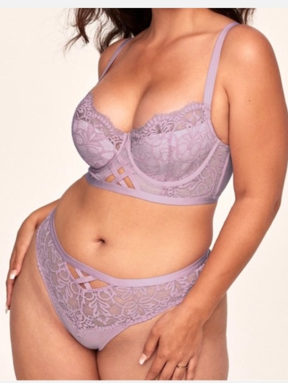 NWT! Adore Me Diara Contour Matching Bra & Panty Set! Size 42c And 1x